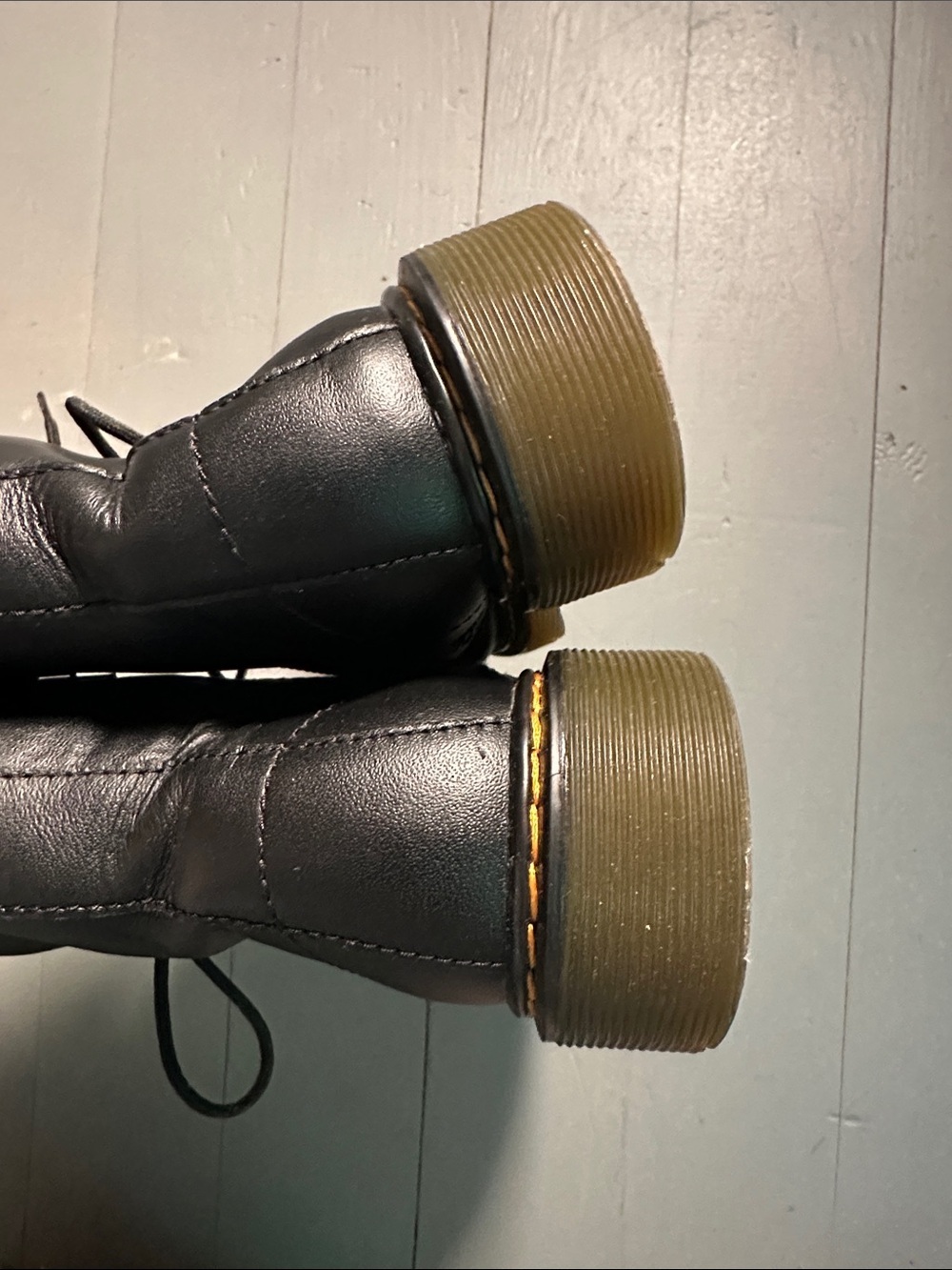 Dr. Martens Black Kids Lace-Up Combat Boots 1460 - Picture 11 of 14